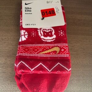 Nike Elite Red Crew Socks Adult small